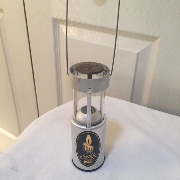 REI Aluminum Lightweight Candle Lantern for Backpacking Hiking Camping - Picture 1 of 10